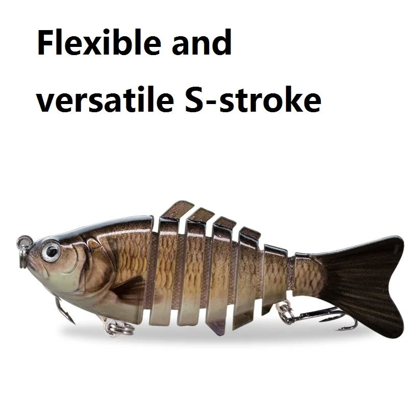 Ultimate Multi-Jointed Swimbait - Lifelike Sinking Lure, Targets Wide Range of Fish for Fresh & Saltwater Angling