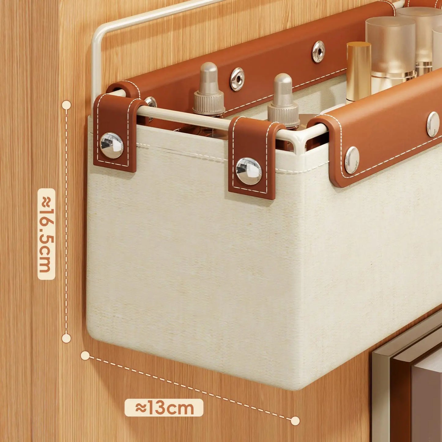 Bathroom Storage Basket Decor Compact Multipurpose Convenient Wall Shelf Sundries Organizer for Hotel Home Farmhouse Dorm Office