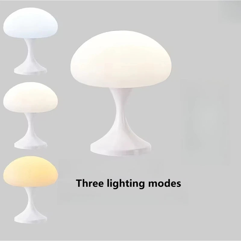 Table Lamp Adjustable Mushroom Shaped Light Creative Desk Lamp Three Lighting Modes Bedroom Bedside Lamp Home Decorative Light