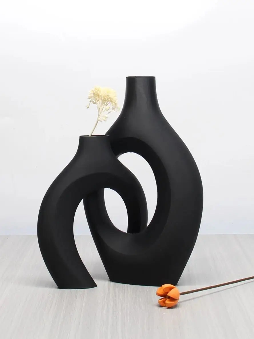 A Set of Bohemian Style Art Vases, Home Decoration Vases, Perfect Choice for Home and Office Decoration, Suitable for Living Room, Bedroom and Wedding Center Furnishings