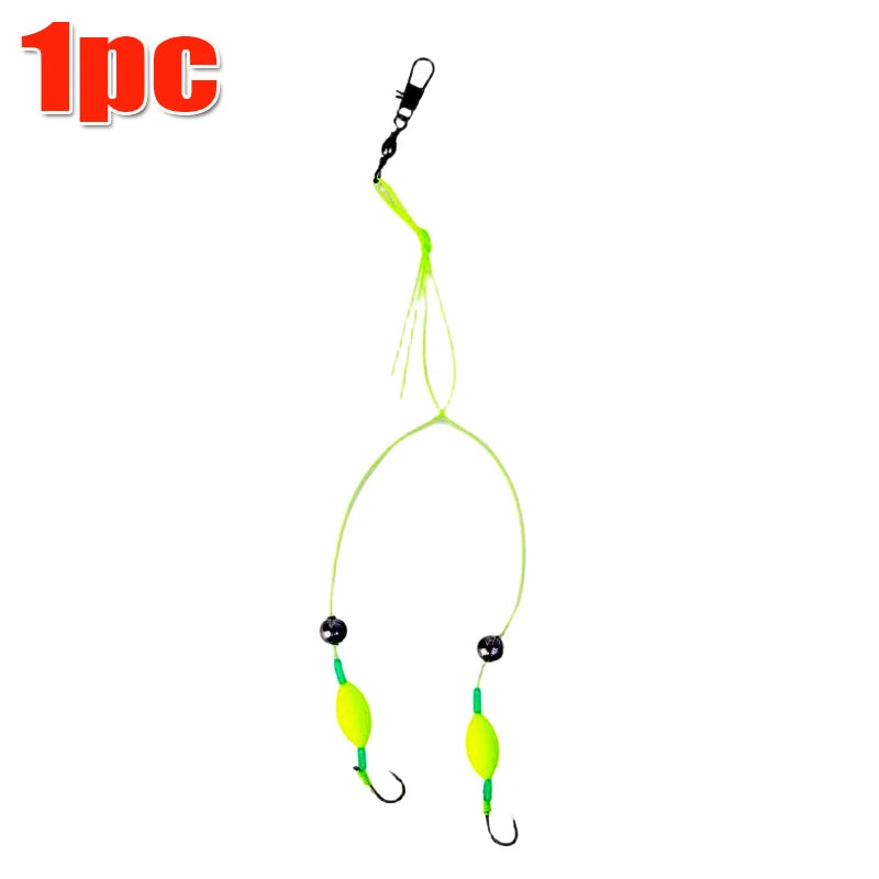 Double Hook Fishing Hair Rigs Hook Suspension Anti Bottom Carp Fishing Hook Equipment Ready Made Carp Rigs Fishing Lure