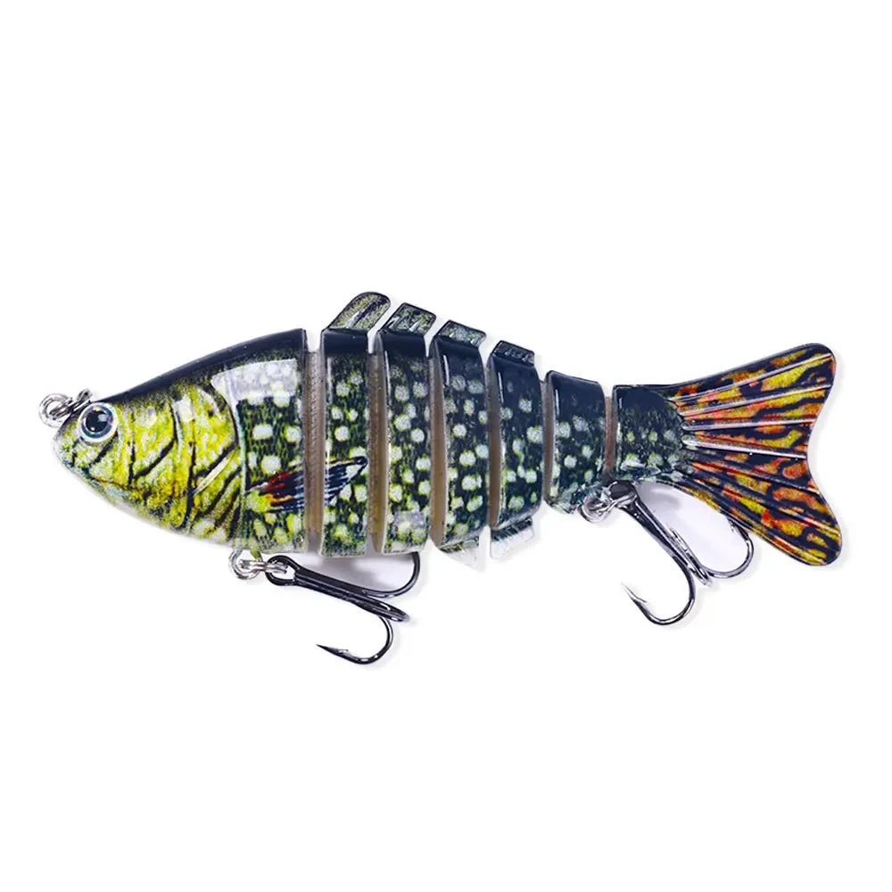 10cm 15g 7-segement Swimbait Pike Wobblers Crankbait Fishing Lure Multi Jointed Hard Bait Musky Sinking Isca Artificia