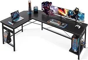 66"" L Shaped Gaming Desk, Corner Computer Desk, Sturdy Home Office Computer Table, Writing Desk, Larger Gaming Desk