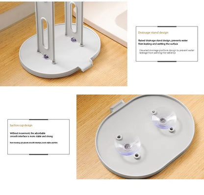 Kitchen Glove Drying Rack with Drainage Base Rubber Glove Holder and Towel Storage Box Plastic Kitchen Sink Accessories