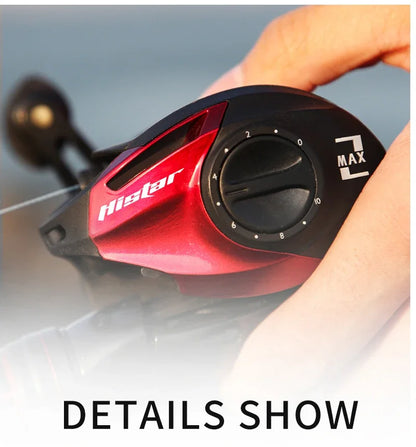 Multicolor Baitcasting Fishing Reel 6Color Graphite Aluminum Alloy Material Top Selling Fishing Reels 6.3:1 Bearing