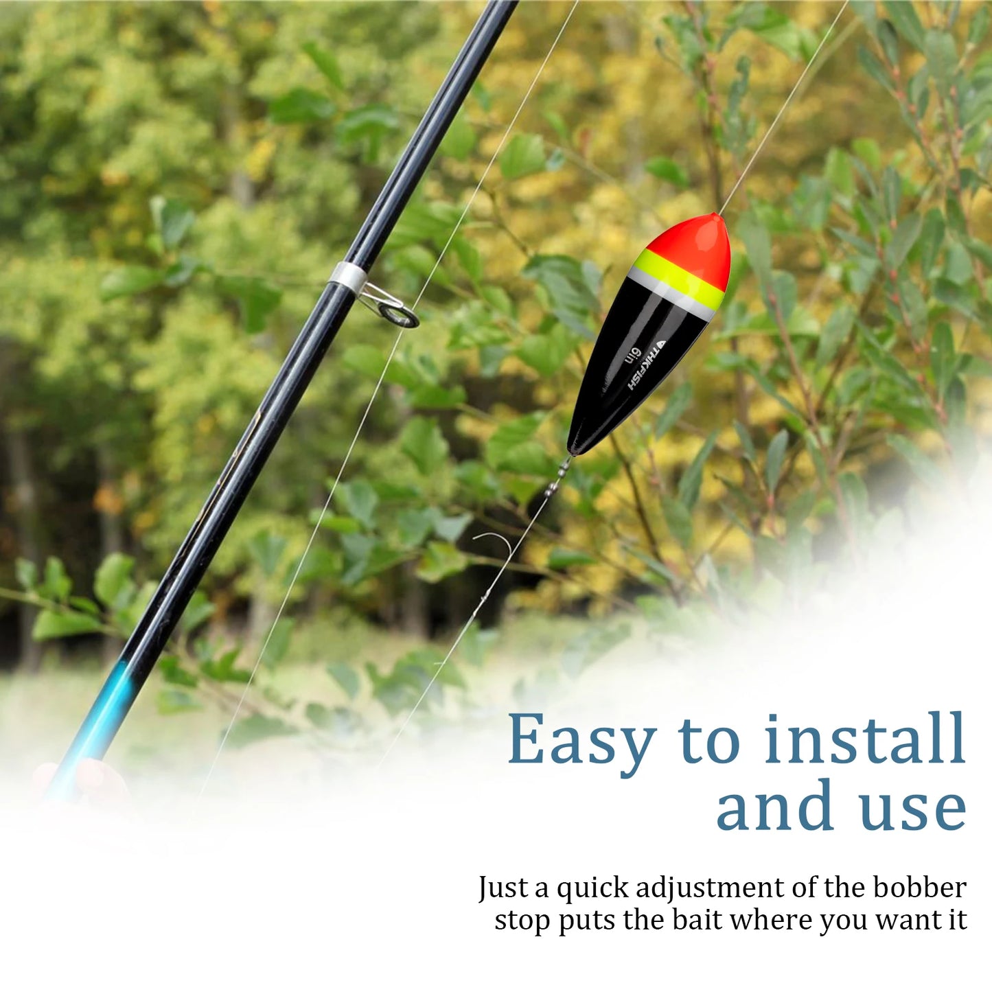 1 piece Fishing Floats Slip Bobber 3in 4in 5in Balsa Wood Fishing Float Buoys Freshwater Floating Bobbers Fishing Tackle