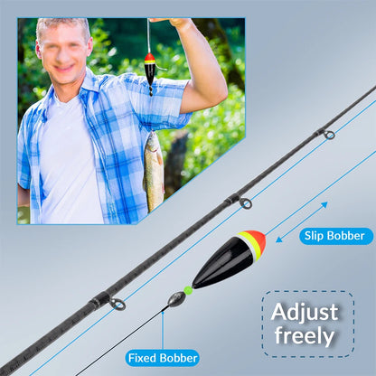 1 piece Fishing Floats Slip Bobber 3in 4in 5in Balsa Wood Fishing Float Buoys Freshwater Floating Bobbers Fishing Tackle