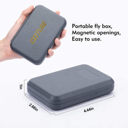 Goture 76pcs/set Fly Fishing Lures for Trout Salmon Dry Wet Nymph Streamer Flies Bait Fly Fishing Tackles Accessories