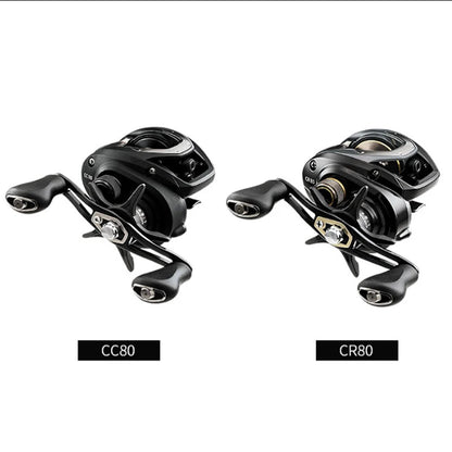DAIWA CR80 Fishing Reels 6.8/7.5 Gear Ratio Max Drag 7kg Baitcasting Fishing Reel Pesca Max Drag 7kg Low Profile Fishing Reels