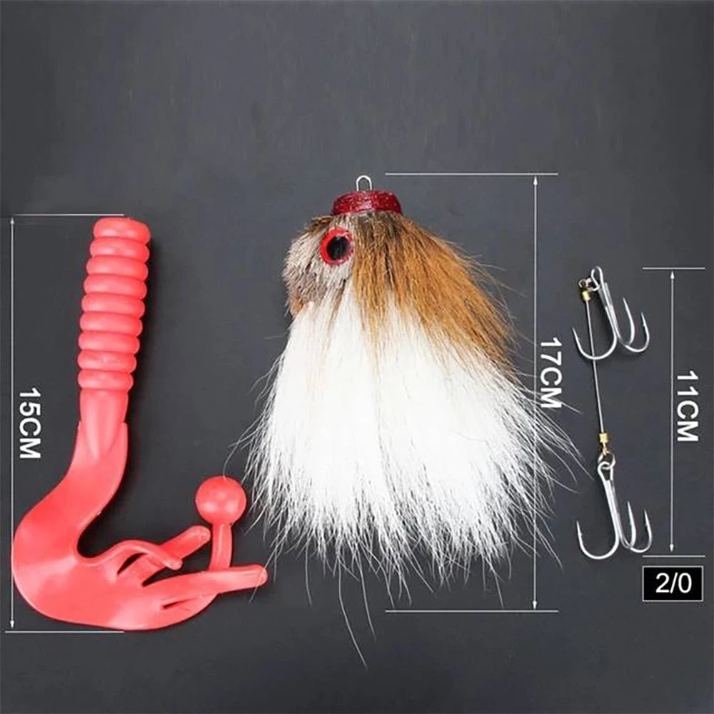 22cm/85g Multi Jointed Swimbait Hard Artificial Bait Mouse Fishing Lure Soft Artificial Fishing Bait for Pike Bass Fishing