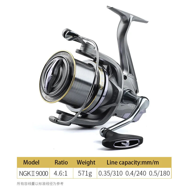 Strong 20KG Max Drag Resistance Sea Boat Surf Fishing Reel 8000-14000 Carp Spinning Fishing Reels