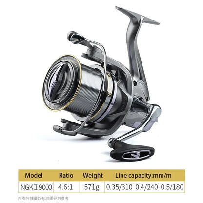 Strong 20KG Max Drag Resistance Sea Boat Surf Fishing Reel 8000-14000 Carp Spinning Fishing Reels