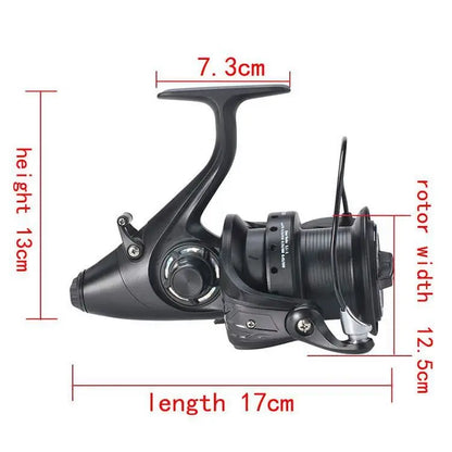 5000/6000/9000 Series High Quality ALL Metal Reel 12+1BB Front and Rear Spinning Reels Fishing Reels