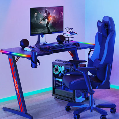 Wholesale High Quality Modern Home Furniture Led Rgb Pc Computer Desk Gaming Tables