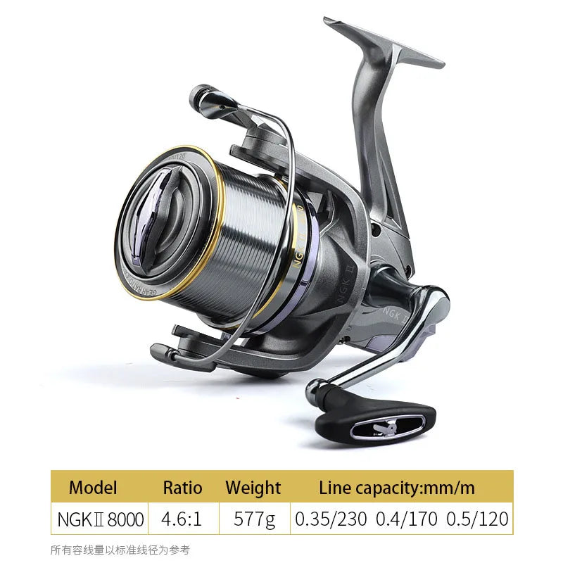 Strong 20KG Max Drag Resistance Sea Boat Surf Fishing Reel 8000-14000 Carp Spinning Fishing Reels