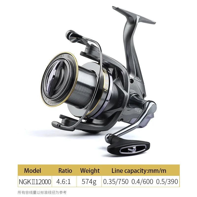 Strong 20KG Max Drag Resistance Sea Boat Surf Fishing Reel 8000-14000 Carp Spinning Fishing Reels