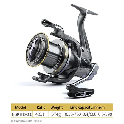 Strong 20KG Max Drag Resistance Sea Boat Surf Fishing Reel 8000-14000 Carp Spinning Fishing Reels