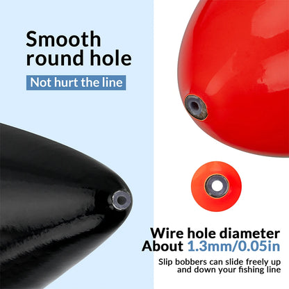 1 piece Fishing Floats Slip Bobber 3in 4in 5in Balsa Wood Fishing Float Buoys Freshwater Floating Bobbers Fishing Tackle