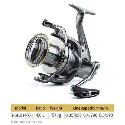 Strong 20KG Max Drag Resistance Sea Boat Surf Fishing Reel 8000-14000 Carp Spinning Fishing Reels
