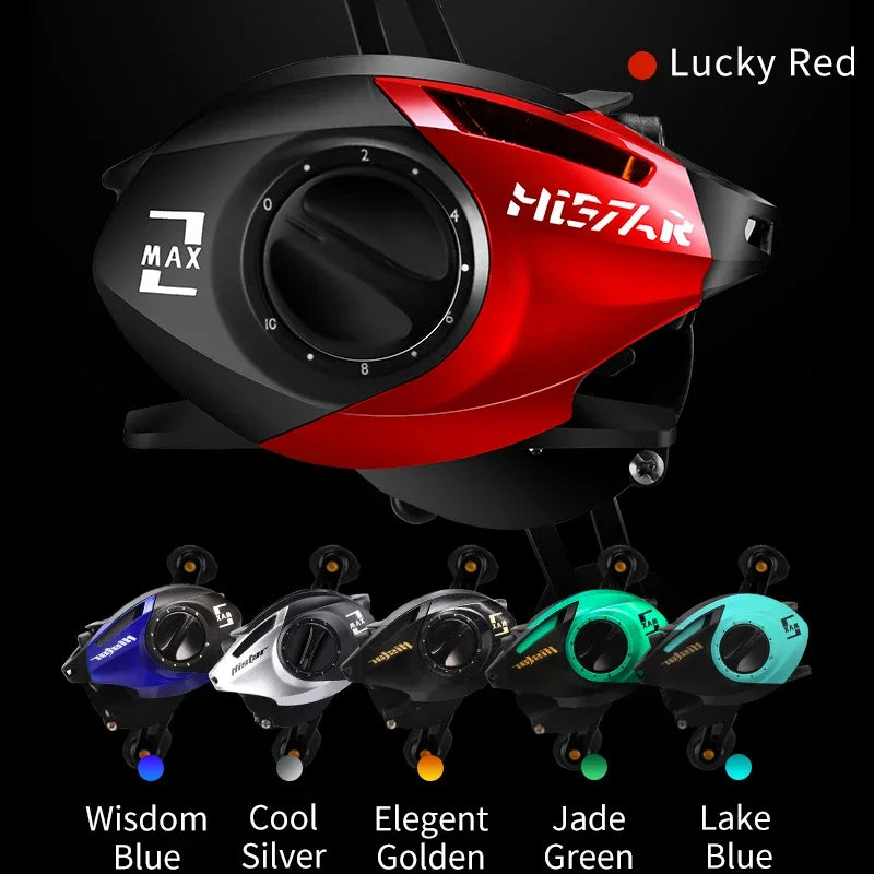 Multicolor Baitcasting Fishing Reel 6Color Graphite Aluminum Alloy Material Top Selling Fishing Reels 6.3:1 Bearing