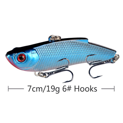 1pcs Fishing Lures 7cm 19g VIB Bait Artificial Make 5 Colors Available Bass Crankbait Wobblers Fishing Tackle Pesca.