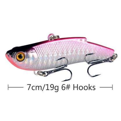 1pcs Fishing Lures 7cm 19g VIB Bait Artificial Make 5 Colors Available Bass Crankbait Wobblers Fishing Tackle Pesca.