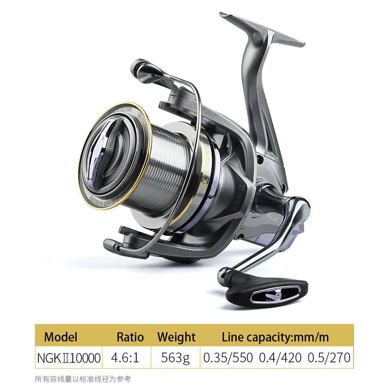 Strong 20KG Max Drag Resistance Sea Boat Surf Fishing Reel 8000-14000 Carp Spinning Fishing Reels