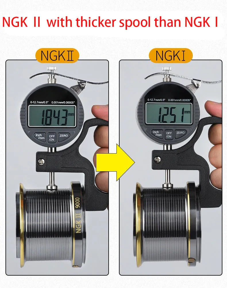 Strong 20KG Max Drag Resistance Sea Boat Surf Fishing Reel 8000-14000 Carp Spinning Fishing Reels