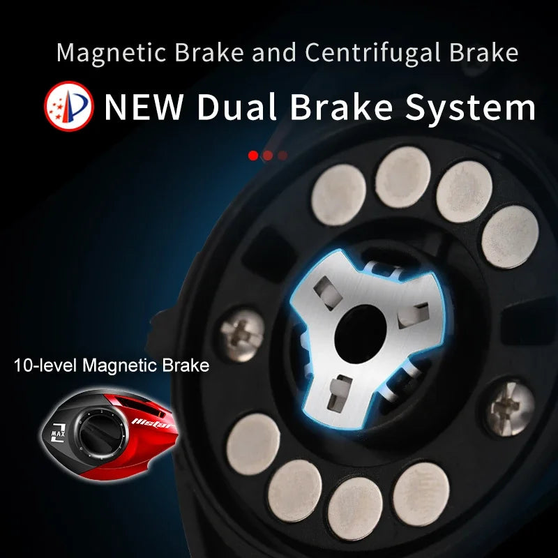 Multicolor Baitcasting Fishing Reel 6Color Graphite Aluminum Alloy Material Top Selling Fishing Reels 6.3:1 Bearing