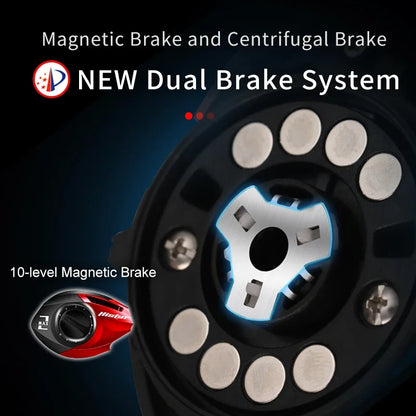 Multicolor Baitcasting Fishing Reel 6Color Graphite Aluminum Alloy Material Top Selling Fishing Reels 6.3:1 Bearing