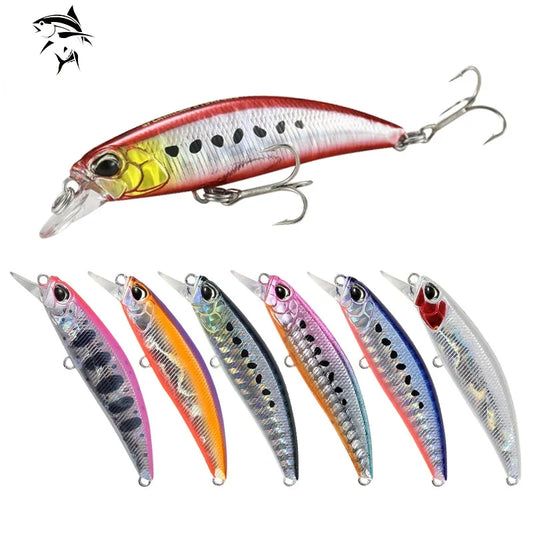 1pcs 6.5g 60mm Fishing Lures Minnow Wobbler Floating Bass Trolling Artificial Hard Bait Crankbait Carp Pesca Fishing Tackle