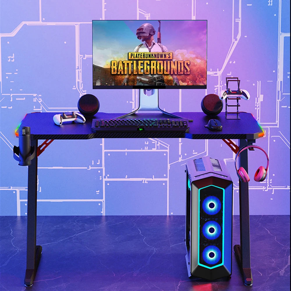 Wholesale High Quality Modern Home Furniture Led Rgb Pc Computer Desk Gaming Tables