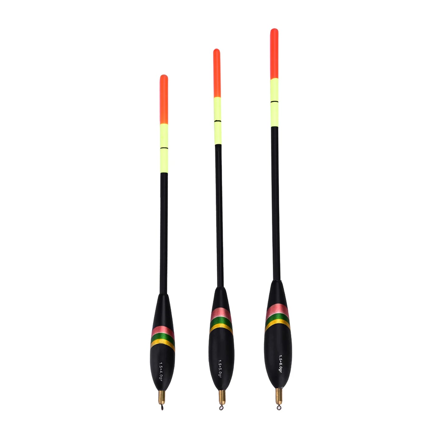1.5+6g 1.5+5g 1.5+4g  Wooden Fishing Floats Set Bobbers Tackle Accessory Fishing  Bobber Fishing Accessory