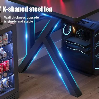 Ergonomic Gaming Table Desktop Computer Double Player Gaming Luxury and Stable Gaming Table Bedroom Writing and Learning Desk