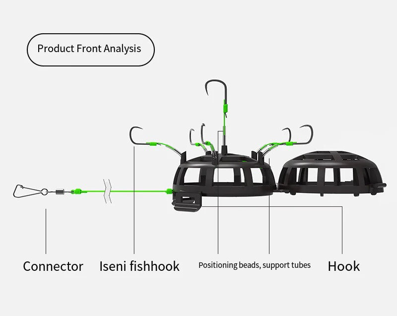 Fishing Hooks Catfish Rig Saltwater Fishing Hooks for All Skill Levels Fishing Tools Parts Honeycomb Tackle Tools