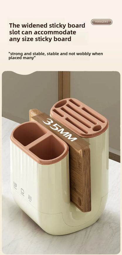 Kitchen storage rack, household vegetable board storage rack, drain chopstick holder, cutting board, integrated knife holder