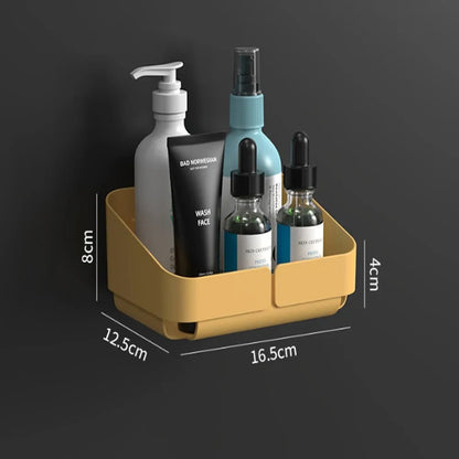 Bathroom  Kitchen Convenience Rack Shelf Makeup Storage Organizer Shower Shelf Cosmetics Shampoo Rack  Wall Spice No Drilling