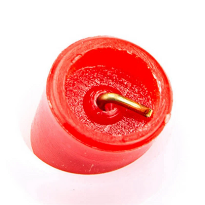 HOES-150Pcs Fishing Bobbers 1 Inch,Push Button Snap-On Fishing Floats Bobber Red And White,Fishing Float And Bobbers