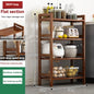 Kitchen shelf, floor standing multi-layer product collection, household pot seasoning shelf, fruit and vegetable bowl and dish