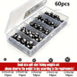 60/120pcs Fishing Weights Kit,Premium Split Shot Sinkers with 5 Versatile Sizes, Round Removable Design, Perfect for Freshwater