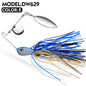 1pcs Bearded Lure Bait 10G 14G Wobblers for Bass Tassel Spinnerbait Metal Sequin Anti Hanging Bottom Biomimetic Fish Bait