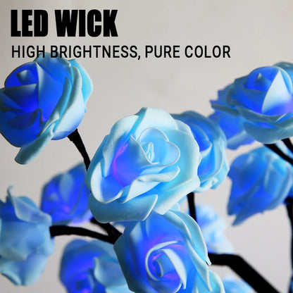 LED Table Lamp Rose Flower Tree USB Night Lights Home Decoration LED Table Lights Parties Xmas Christmas Wedding Bedroom Decor