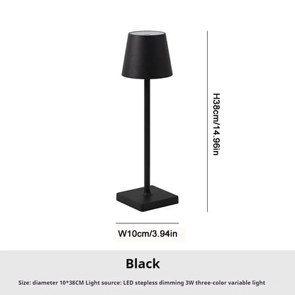 Modern LED Table Lamp Touch Tricolour For Living Room Bedroom Study Room Restaurant Hotel Desktop Decorative Lighting Fixtures