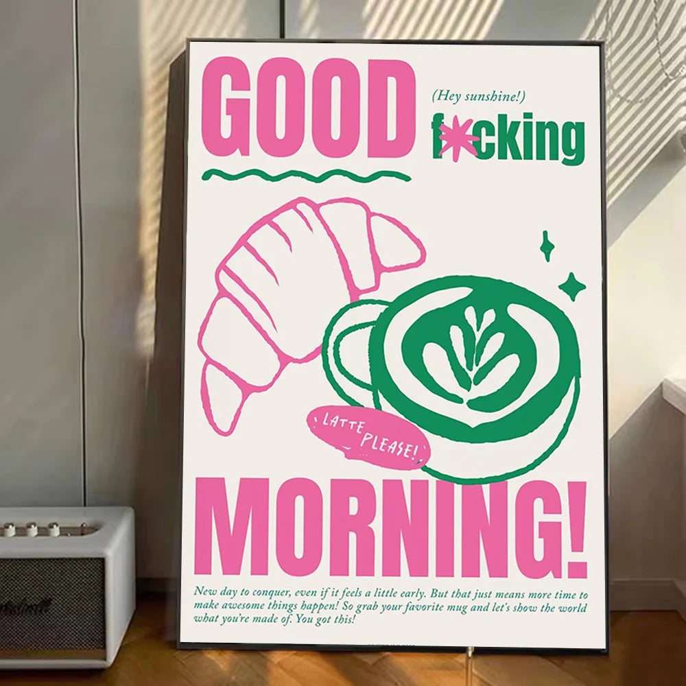 Kitchen Cocktail Minimalism Abstract Poster Stickers Art Wall Murals Decor Game Room Decor Gifts Kawaii HD Painting Cat Cars