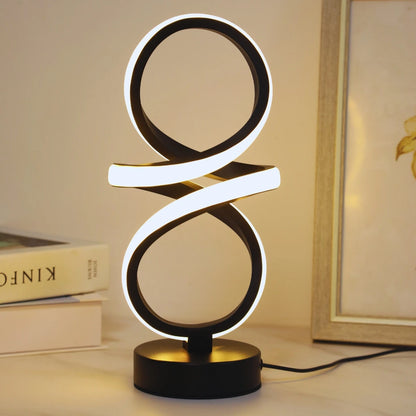 LED table lamp - dimmable bedside reading light, artistic decoration, suitable for bedrooms, study rooms, and living rooms