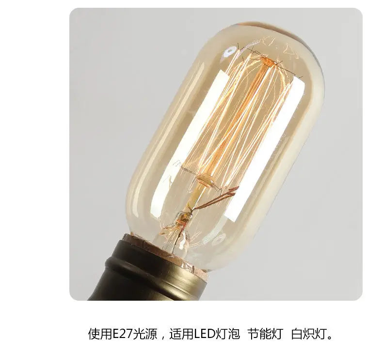 Table Lamp, Wooden Antique Copper Bedside Lamp British Classical Solid Lamp Decoration