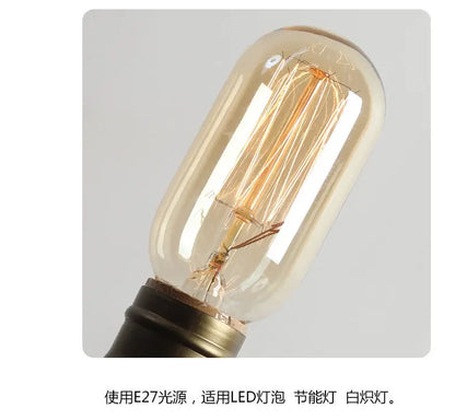 Table Lamp, Wooden Antique Copper Bedside Lamp British Classical Solid Lamp Decoration