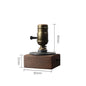 Table Lamp, Wooden Antique Copper Bedside Lamp British Classical Solid Lamp Decoration