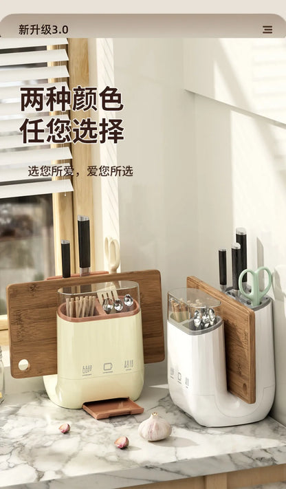Kitchen storage rack, household vegetable board storage rack, drain chopstick holder, cutting board, integrated knife holder