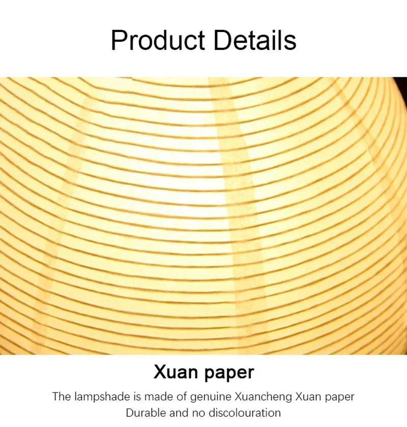 Japanese Lantern Led Table Lamp Living Room Bedroom Bedside Rice Paper Lights Study Homestay Art Creative Decor Table Lights